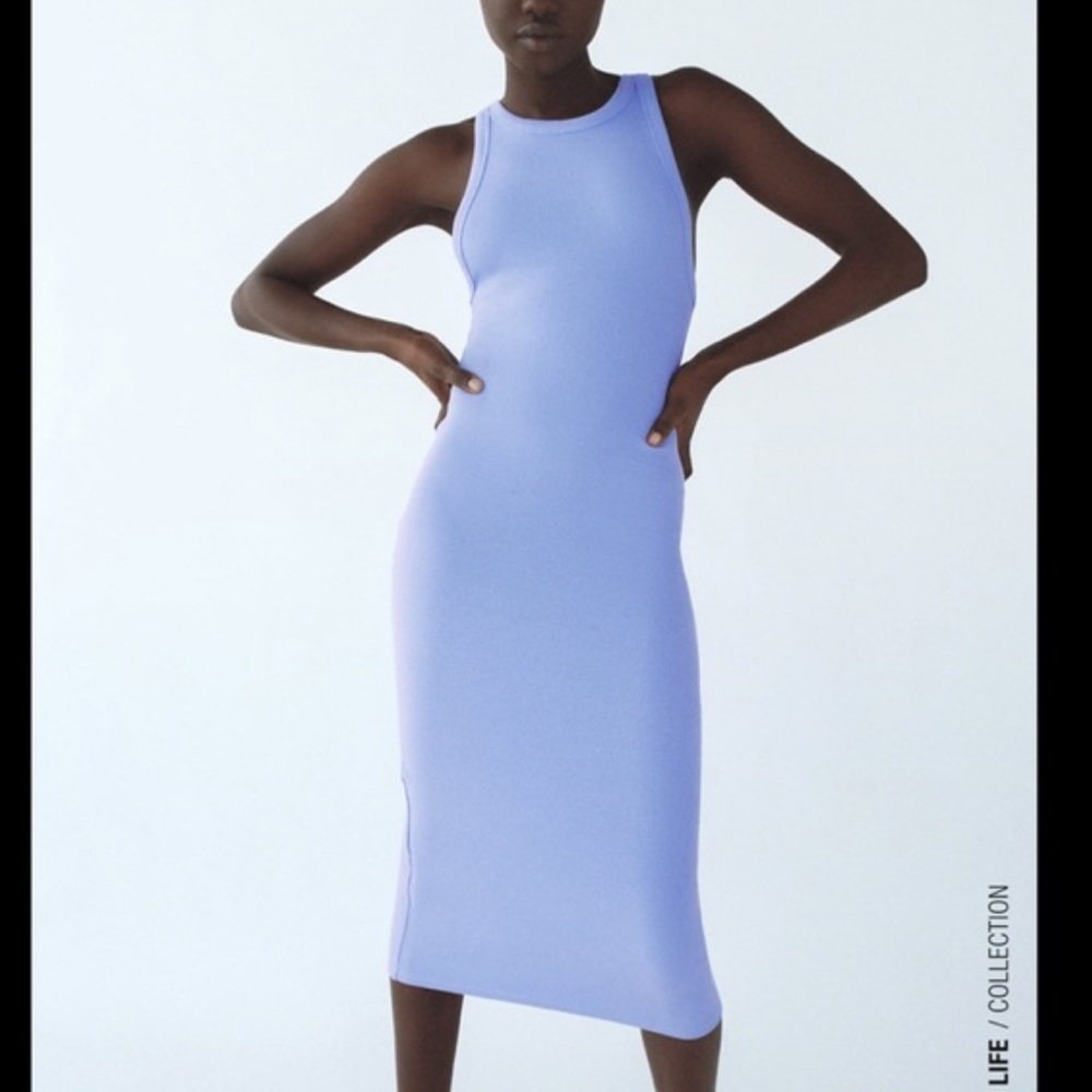 Zara ribbed maxi dress